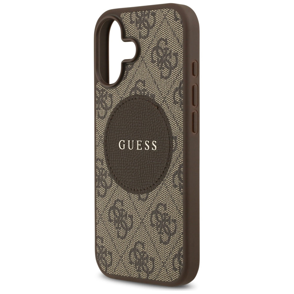 Guess - 4G Circle Classic Logo MagSafe (GUHMP17SP4PGRSGW) - iPhone 17 - Brown