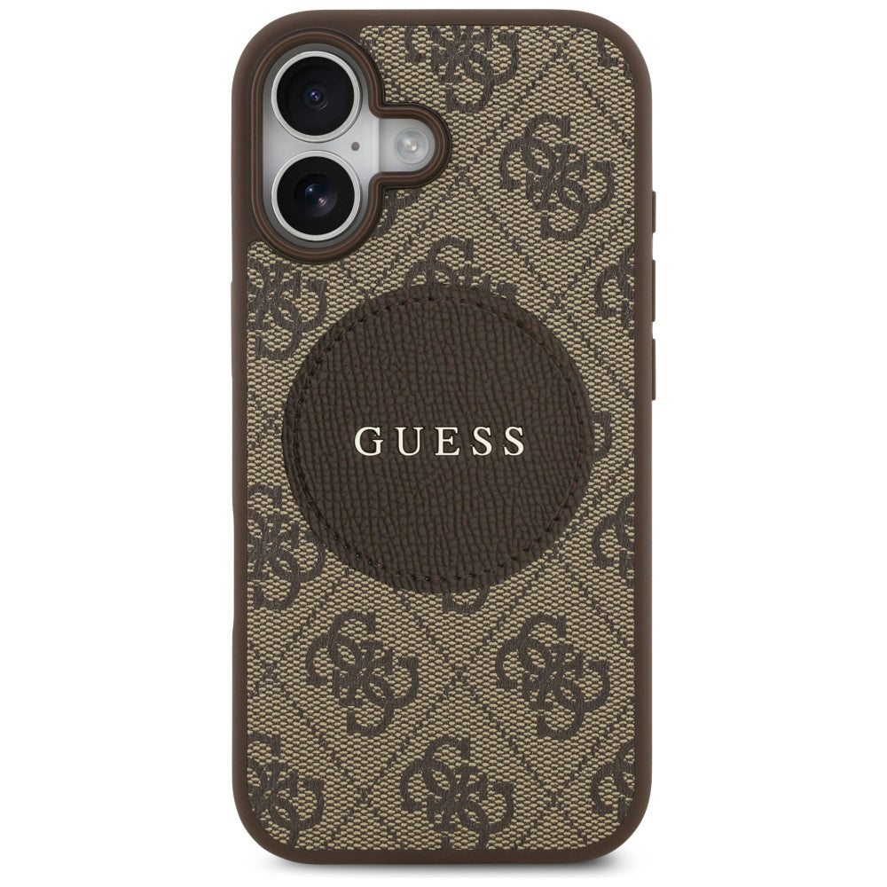 Guess - 4G Circle Classic Logo MagSafe (GUHMP17SP4PGRSGW) - iPhone 17 - Brown