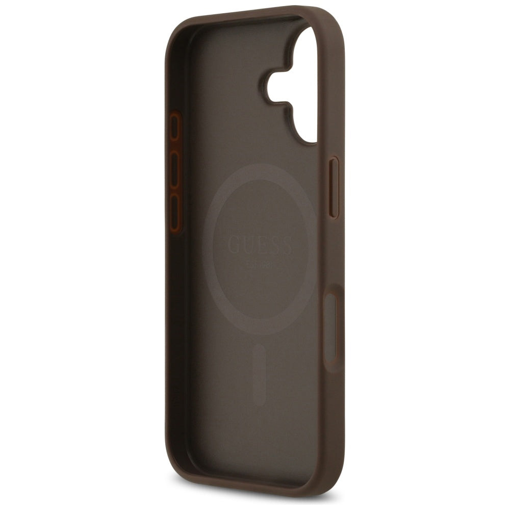 Guess - 4G Circle Classic Logo MagSafe (GUHMP17SP4PGRSGW) - iPhone 17 - Brown