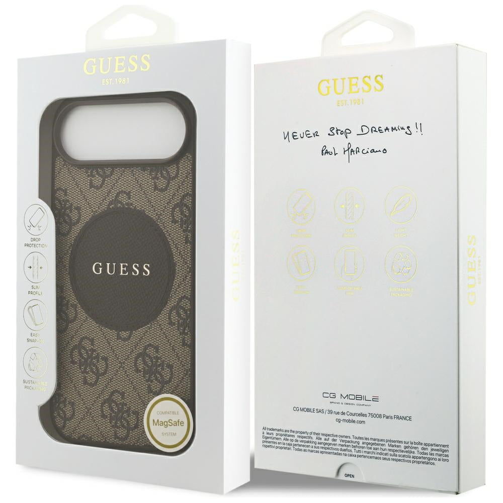 Guess - 4G Circle Classic Logo MagSafe (GUHMP17MP4PGRSGW) - iPhone 17 Air - Brown