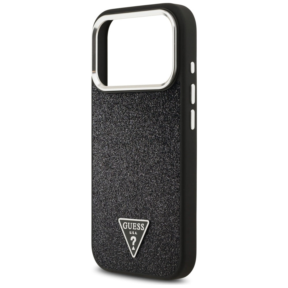 Husa de protectie Guess Glitter Series compatibil cu iPhone 17 Pro, Negru