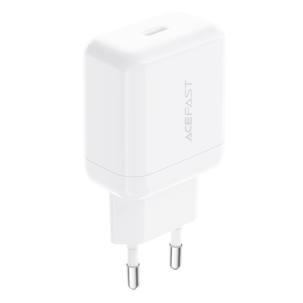 Acefast Incarcator Acefast (A130), Fast Charging, GaN, Type-C, PD20W, Alb
