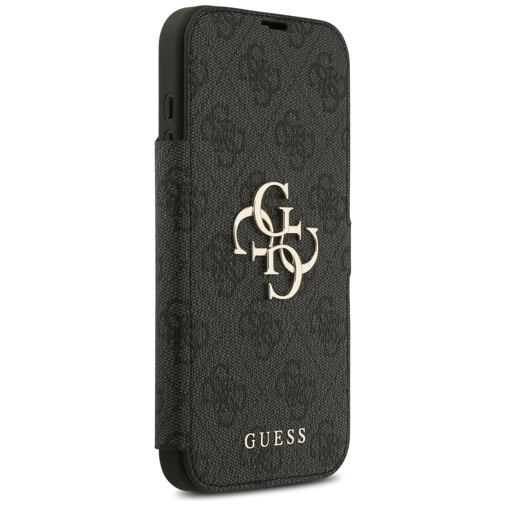 Husa de protectie Guess Book 4G Metal Logo compatibil cu iPhone 17 Pro Max, Negru