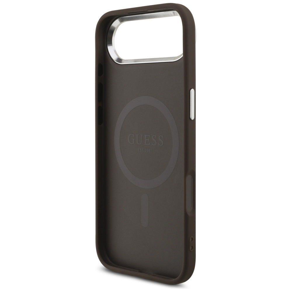 Husa pentru iPhone 17 Air - Guess Hardcase 4G Classic Logo MagSafe - Brown