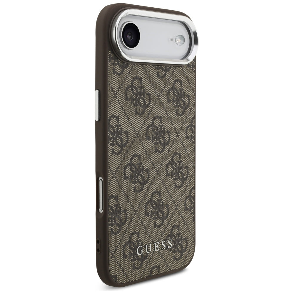 Husa pentru iPhone 17 Air - Guess Hardcase 4G Classic Logo MagSafe - Brown