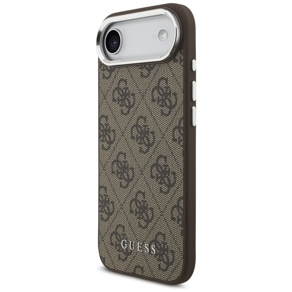 Husa pentru iPhone 17 Air - Guess Hardcase 4G Classic Logo MagSafe - Brown