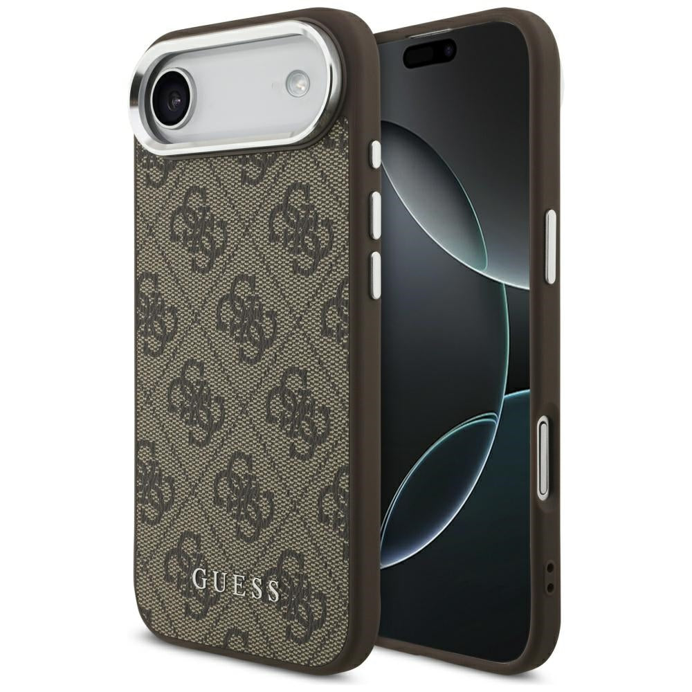 Husa pentru iPhone 17 Air - Guess Hardcase 4G Classic Logo MagSafe - Brown