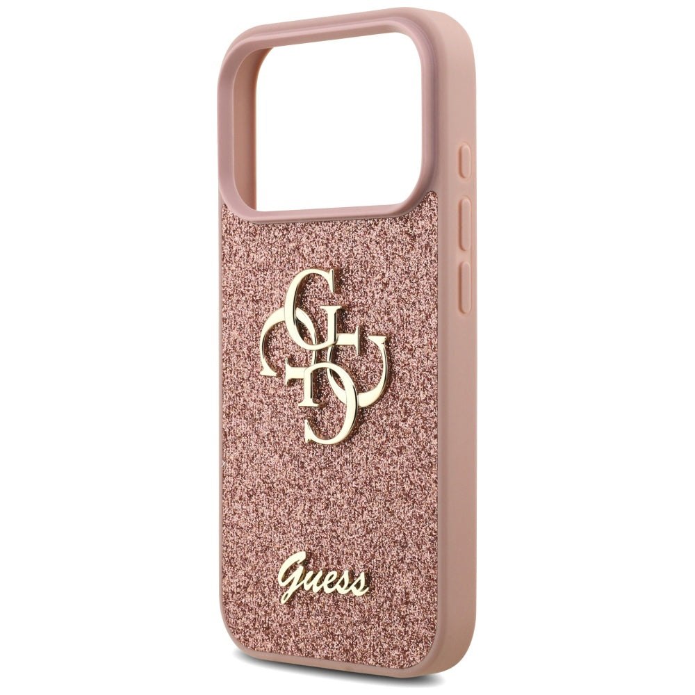 Guess - Fixed Glitter Big 4G (GUHCP17LHG4SGP) - iPhone 17 Pro - Pink