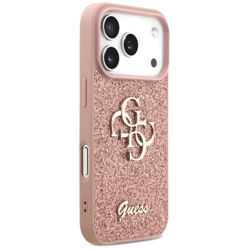 Guess - Fixed Glitter Big 4G (GUHCP17LHG4SGP) - iPhone 17 Pro - Pink