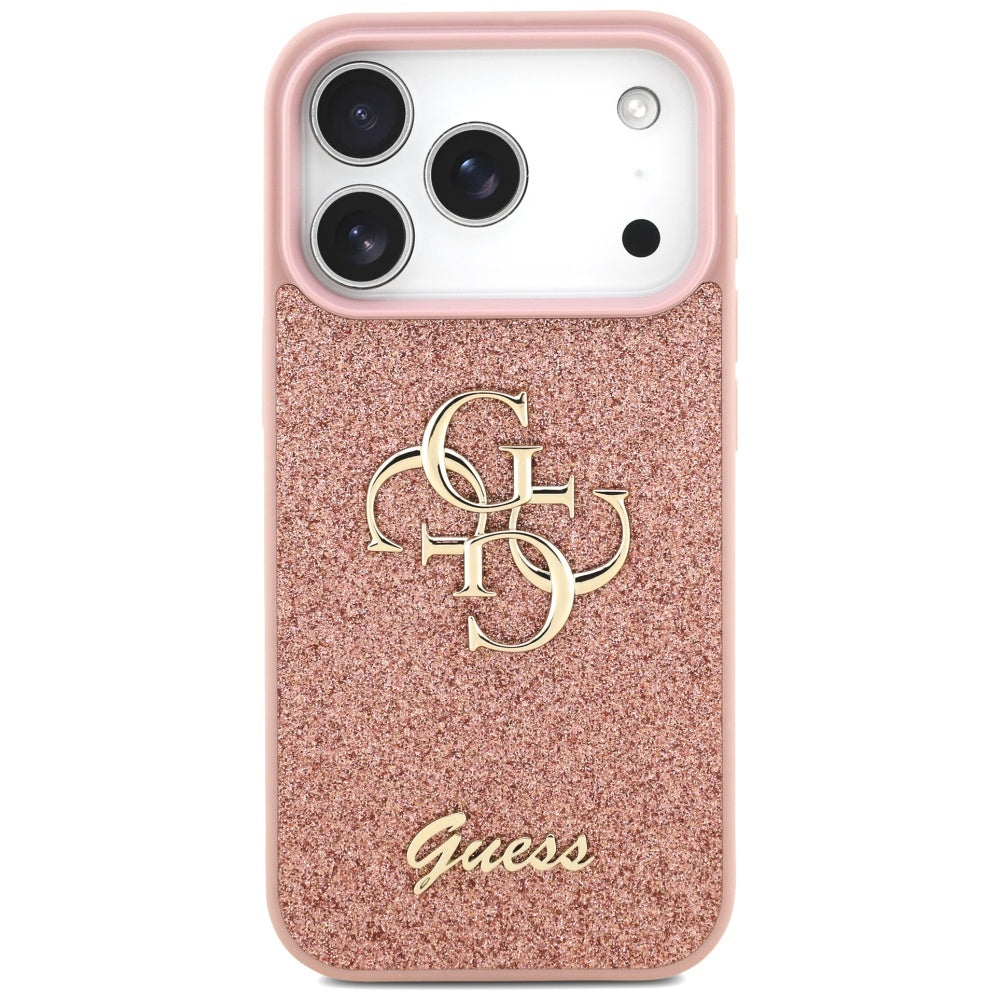 Guess - Fixed Glitter Big 4G (GUHCP17LHG4SGP) - iPhone 17 Pro - Pink