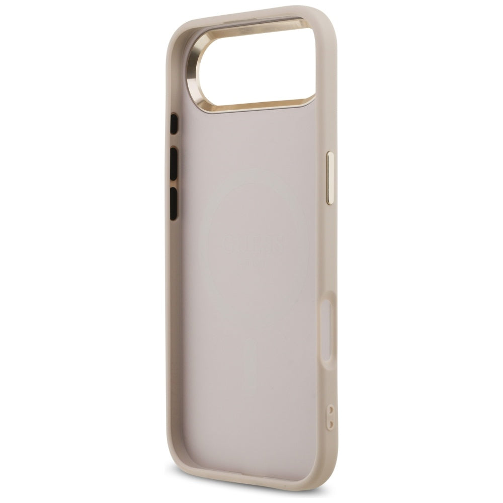 Husa pentru iPhone 17 Air - Guess Hardcase 4G Triangle Logo MagSafe (GUHMP17MP4GTDGMP) - Pink