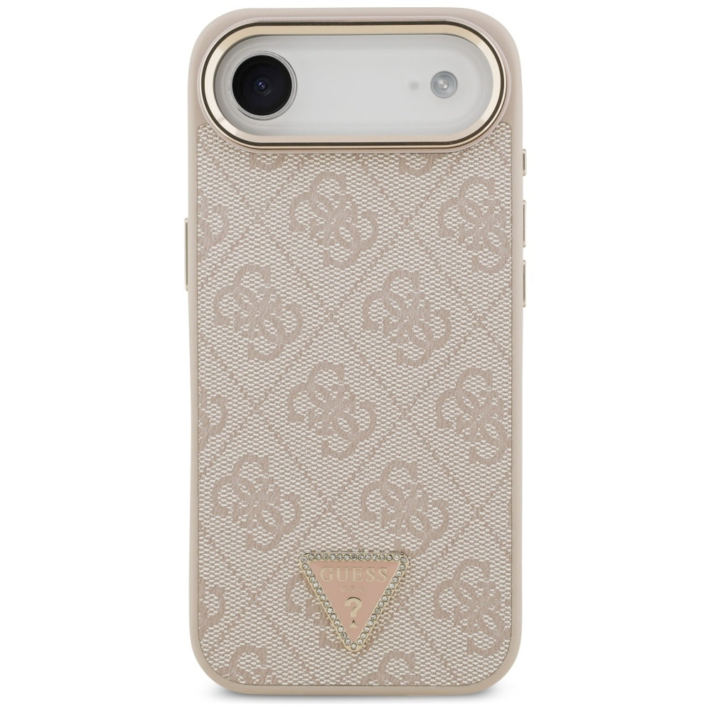 Husa pentru iPhone 17 Air - Guess Hardcase 4G Triangle Logo MagSafe (GUHMP17MP4GTDGMP) - Pink