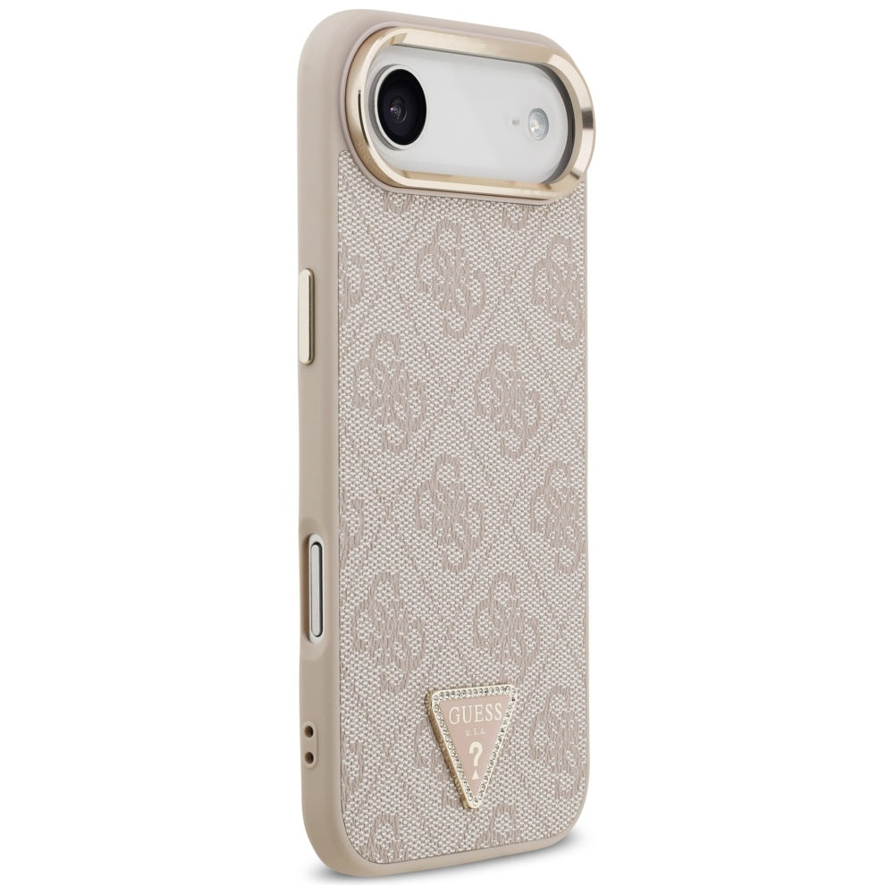 Husa pentru iPhone 17 Air - Guess Hardcase 4G Triangle Logo MagSafe (GUHMP17MP4GTDGMP) - Pink