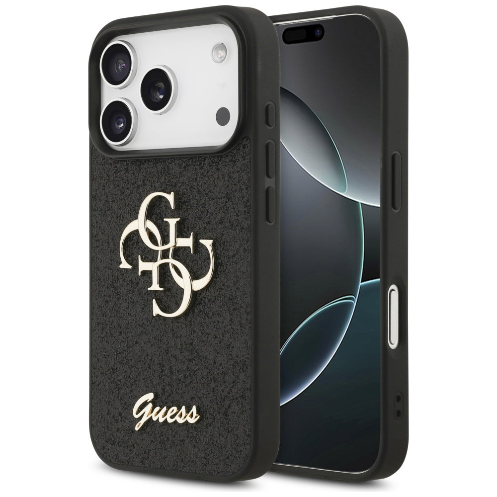 Guess - Fixed Glitter Big 4G (GUHCP17XHG4SGK) - iPhone 17 Pro Max - Black