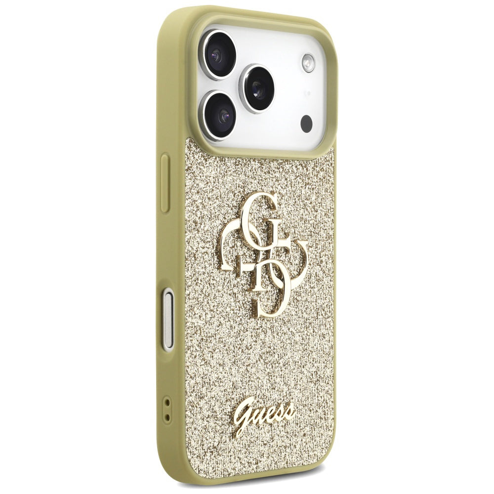 Guess - Fixed Glitter Big 4G (GUHCP17XHG4SGD) - iPhone 17 Pro Max - Gold