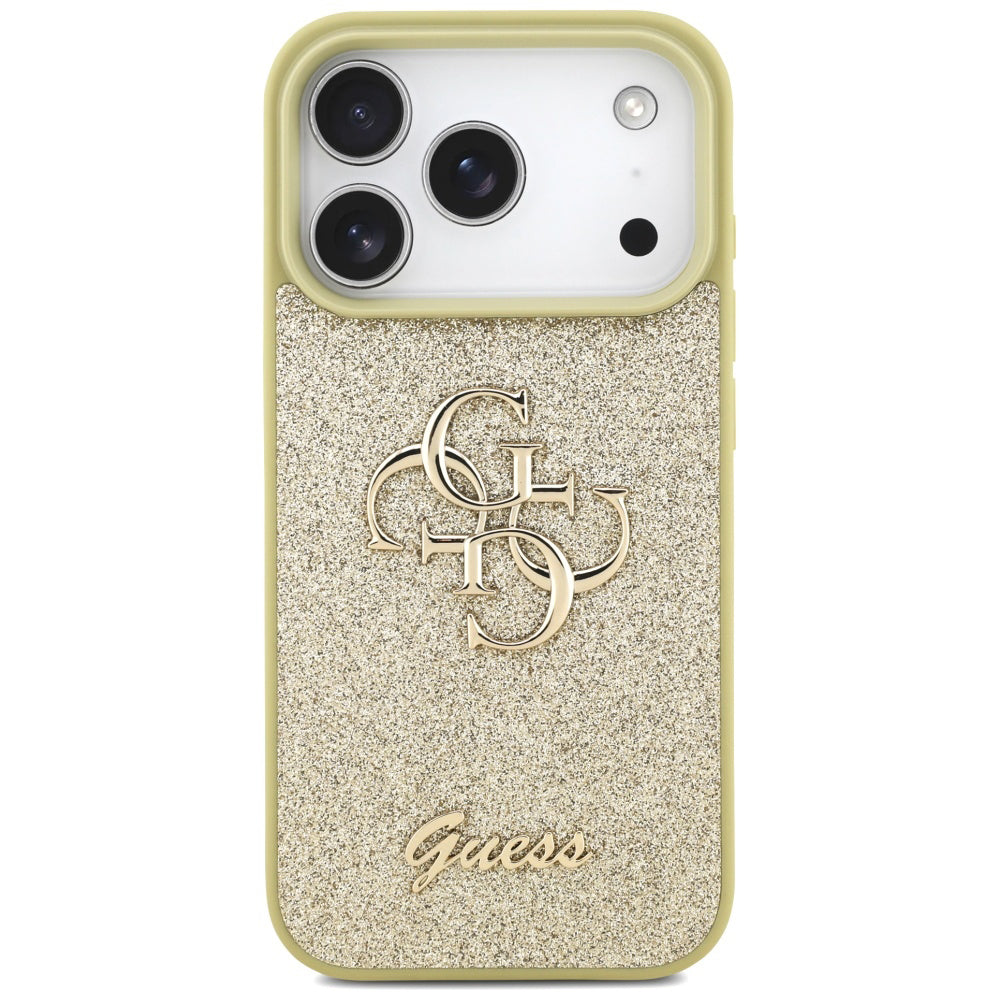 Guess - Fixed Glitter Big 4G (GUHCP17XHG4SGD) - iPhone 17 Pro Max - Gold