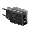 Acefast Incarcator Acefast (A98), GaN, Fast Charging, USB, Type-C, 30W, 5V/3A, Smart Chip, Negru