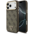 Husa pentru iPhone 17 Pro - Guess Hardcase 4G Triangle Logo MagSafe (GUHMP17LP4GTDGMW) - Brown