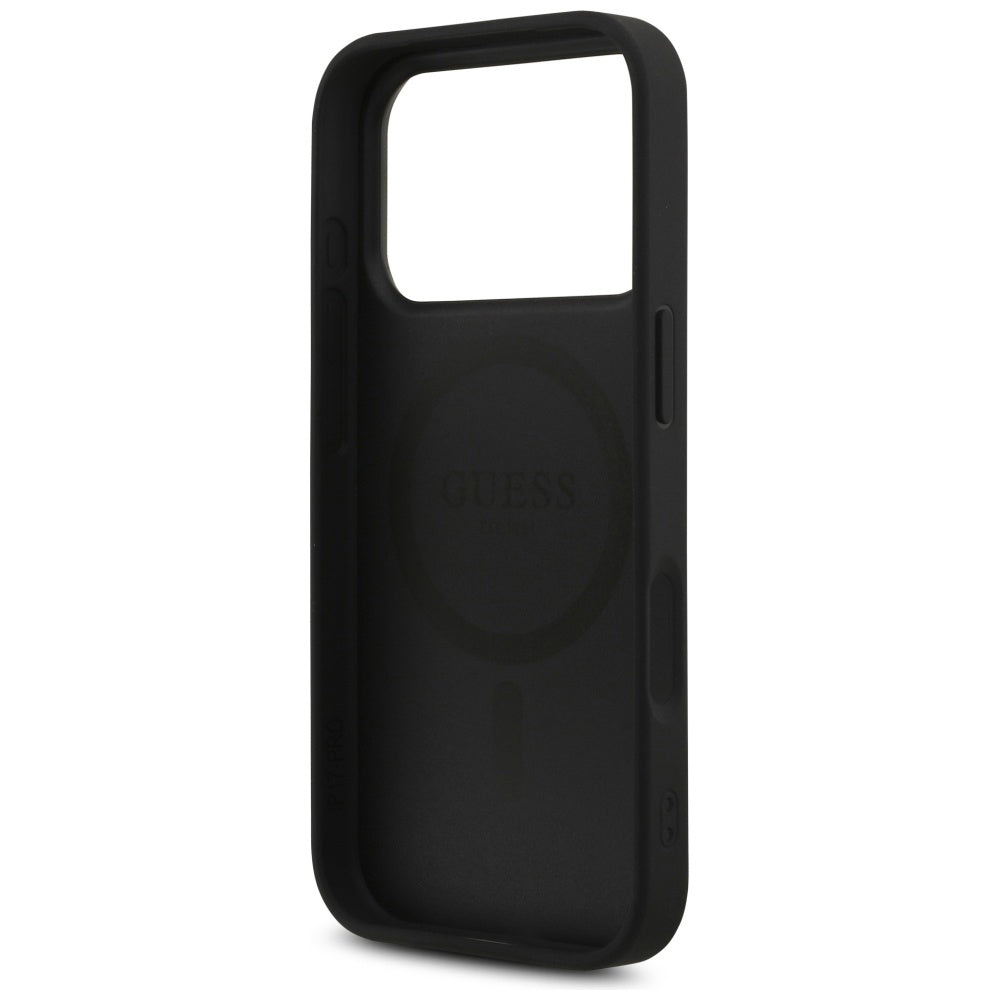Guess - Leather 4G Triangle Strass MagSafe (GUHMP17LP4TDPLK) - iPhone 17 Pro - Black