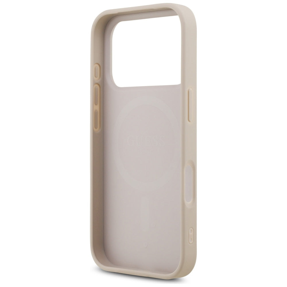 Guess - Leather 4G Triangle Strass MagSafe (GUHMP17LP4TDPLP) - iPhone 17 Pro - Pink