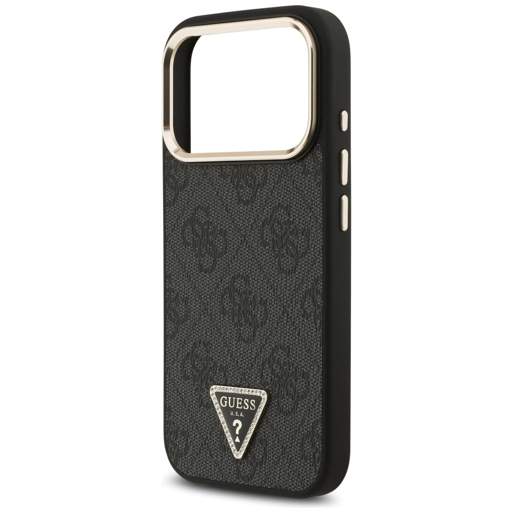 Husa pentru iPhone 17 Pro - Guess Hardcase 4G Triangle Logo MagSafe (GUHMP17LP4GTDGMK) - Black