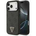 Guess - Leather 4G Triangle Strass MagSafe (GUHMP17XP4TDPLK) - iPhone 17 Pro Max - Black