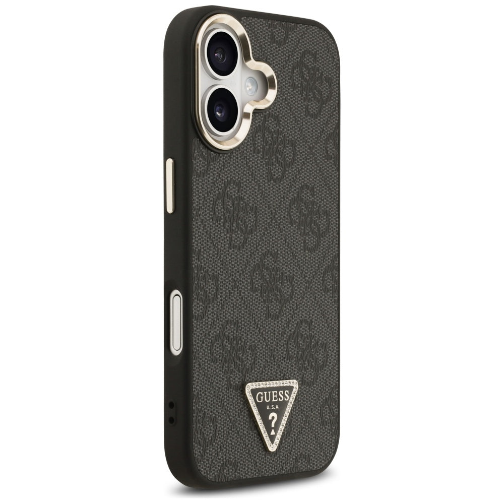 Husa pentru iPhone 17 - Guess Hardcase 4G Triangle Logo MagSafe (GUHMP17SP4GTDGMK) - Black
