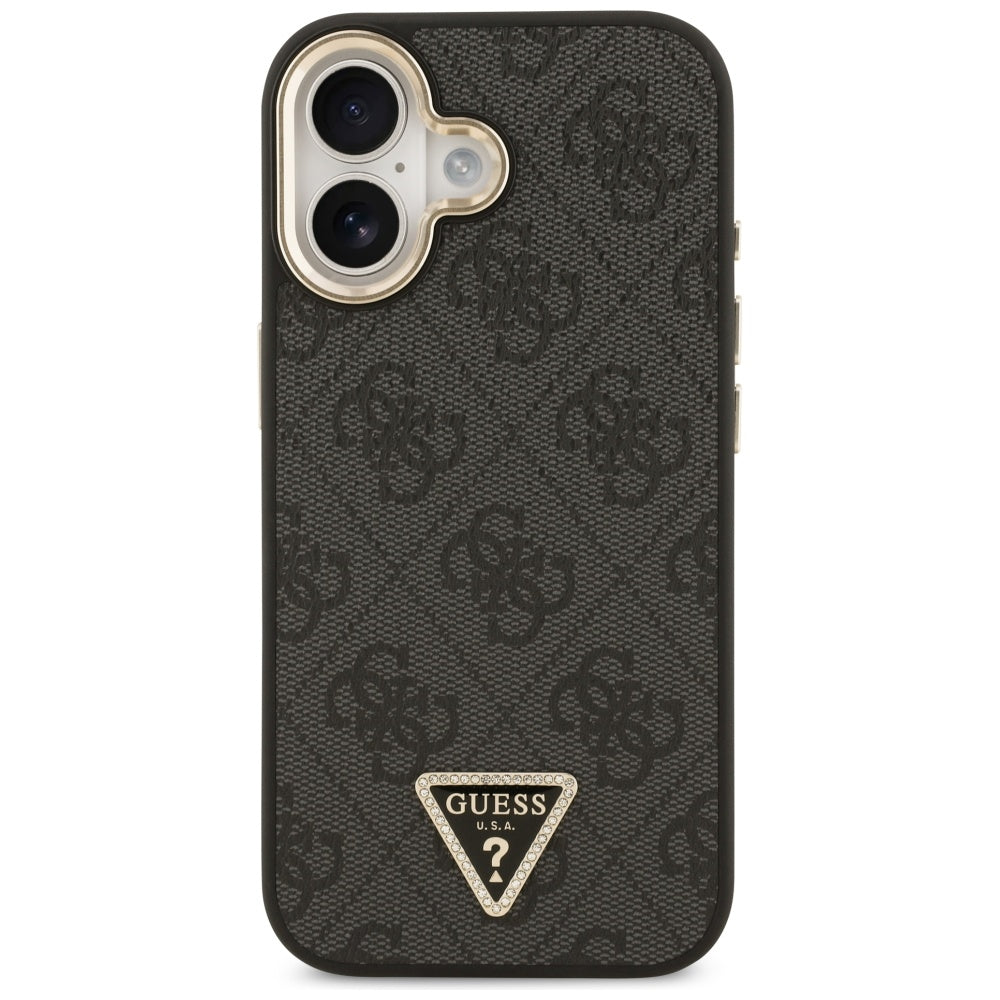 Husa pentru iPhone 17 - Guess Hardcase 4G Triangle Logo MagSafe (GUHMP17SP4GTDGMK) - Black