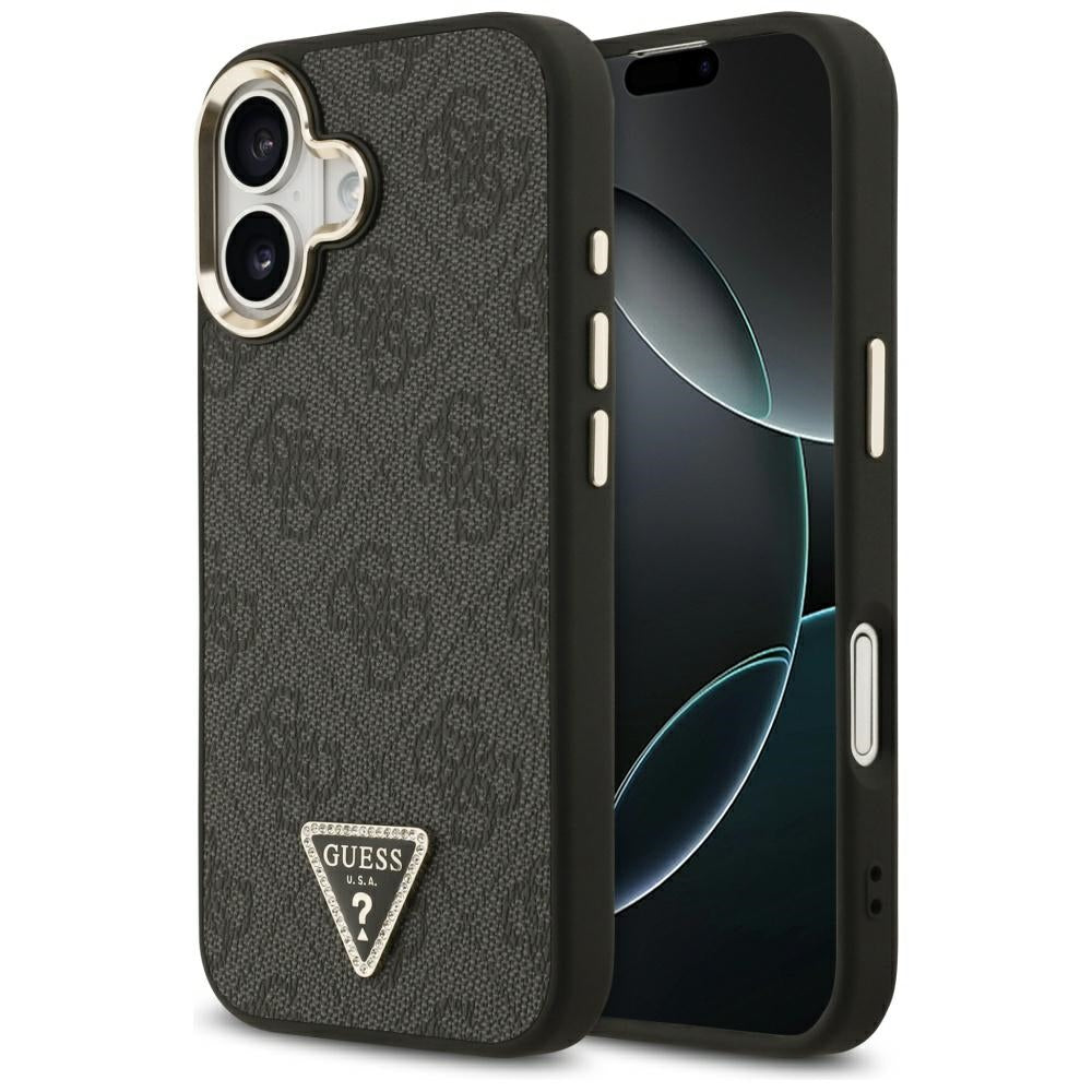 Husa pentru iPhone 17 - Guess Hardcase 4G Triangle Logo MagSafe (GUHMP17SP4GTDGMK) - Black