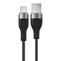 Acefast - Data Cable (C11-04) - Magnetic Winding, Fast Charging, USB to Type-C, 3A, Adjustable Lenght, 1.2m - Black