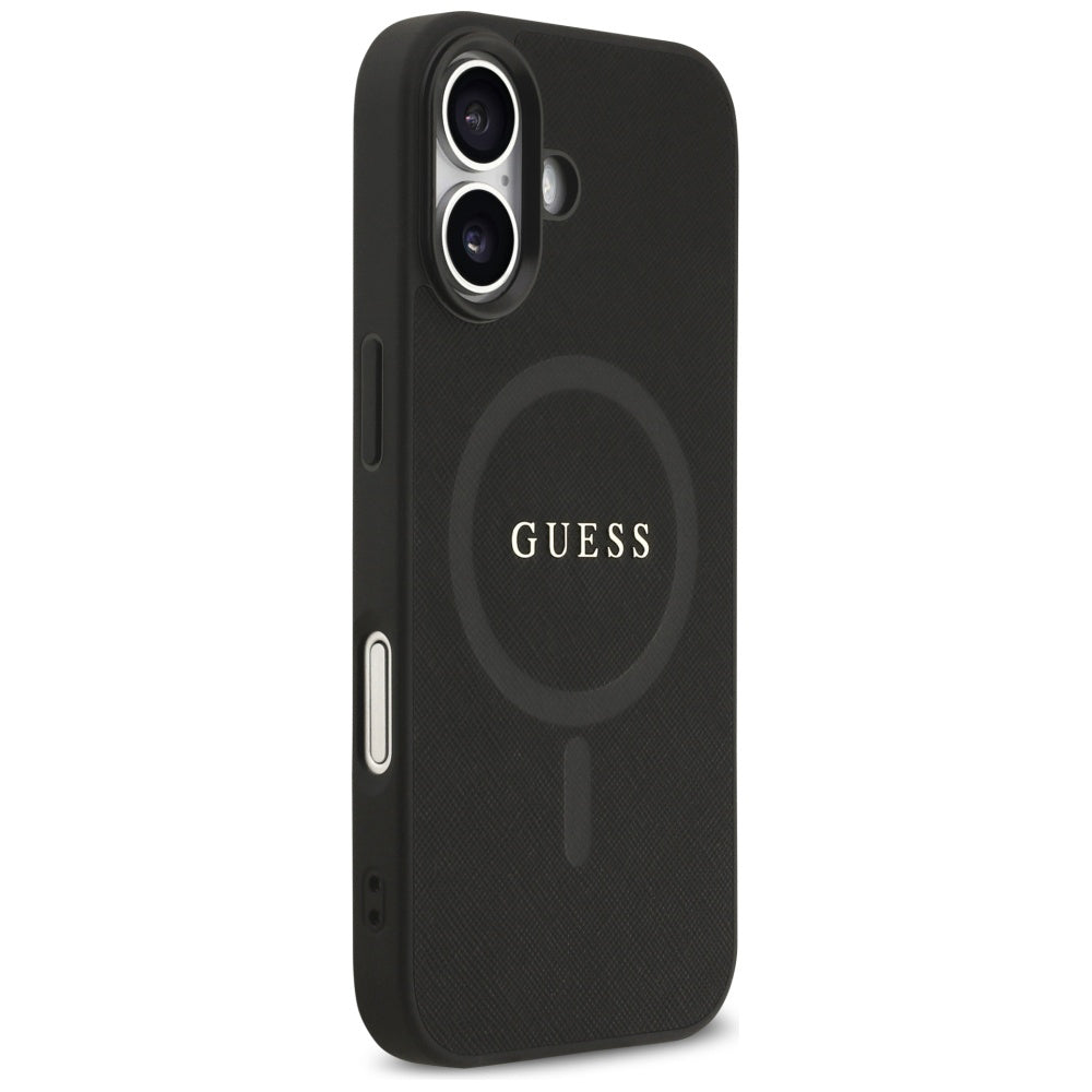 Guess - Saffiano Classic Logo MagSafe (GUHMP17SPSAHMCK) - iPhone 17 - Black