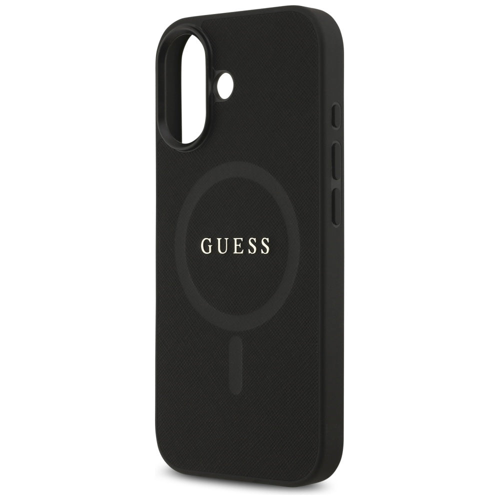 Guess - Saffiano Classic Logo MagSafe (GUHMP17SPSAHMCK) - iPhone 17 - Black