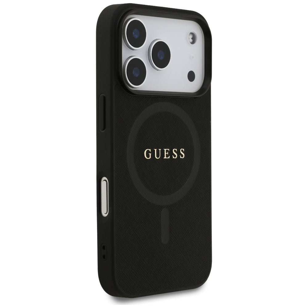 Guess - Saffiano Classic Logo MagSafe (GUHMP17XPSAHMCK) - iPhone 17 Pro Max - Black