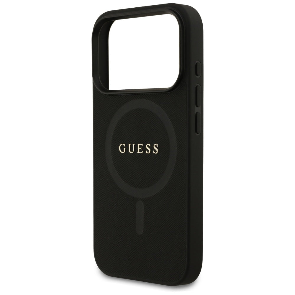 Guess - Saffiano Classic Logo MagSafe (GUHMP17XPSAHMCK) - iPhone 17 Pro Max - Black