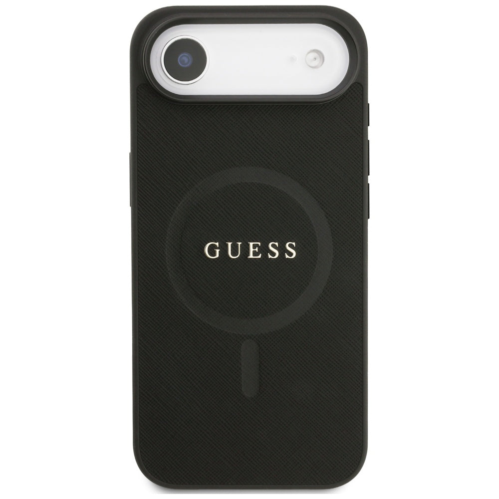 Guess - Saffiano Classic Logo MagSafe (GUHMP17MPSAHMCK) - iPhone 17 Air - Black