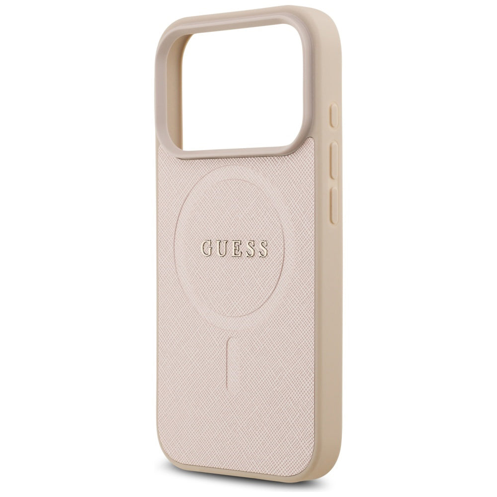 Guess - Saffiano Classic Logo MagSafe (GUHMP17LPSAHMCP) - iPhone 17 Pro - Pink