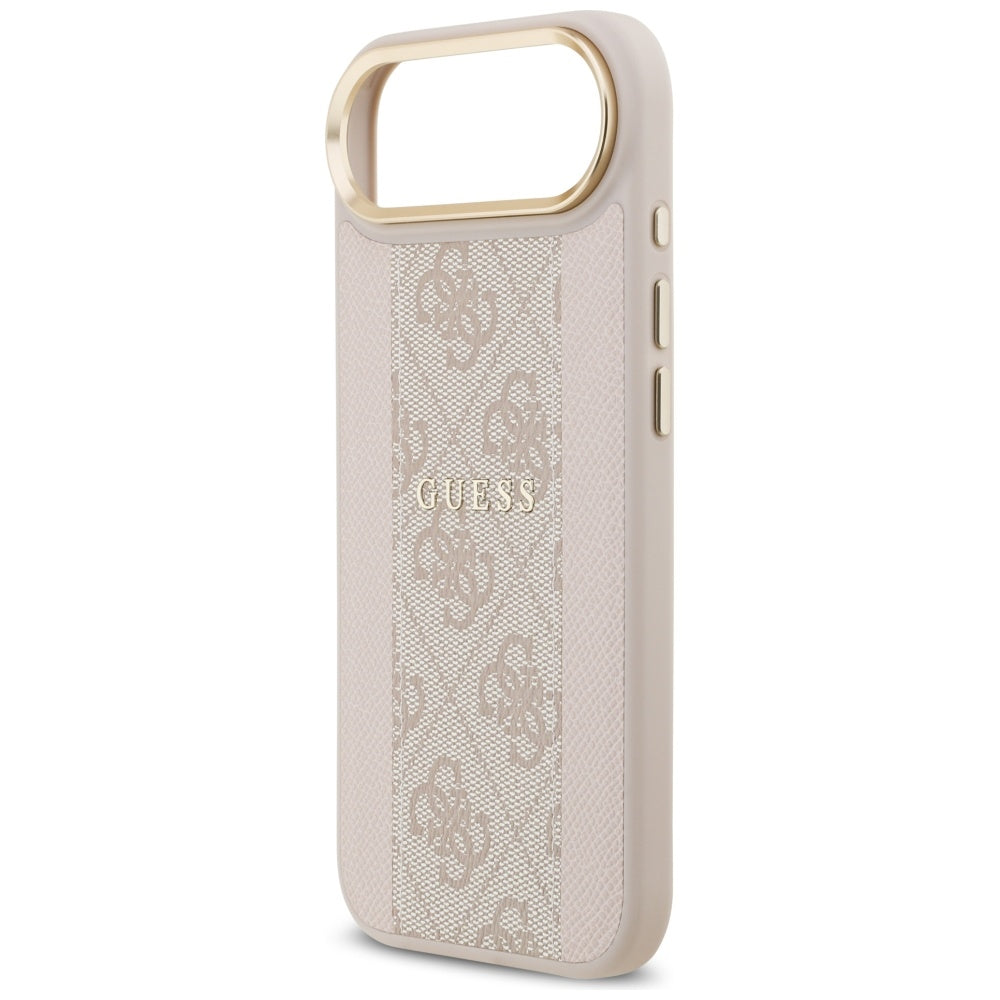 Husa pentru iPhone 17 Air - Guess Hardcase 4G Stripe MagSafe (GUHMP17MPG4SEMCP) - Pink