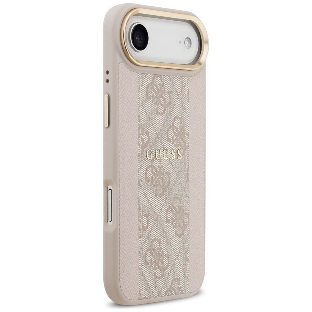 Husa pentru iPhone 17 Air - Guess Hardcase 4G Stripe MagSafe (GUHMP17MPG4SEMCP) - Pink