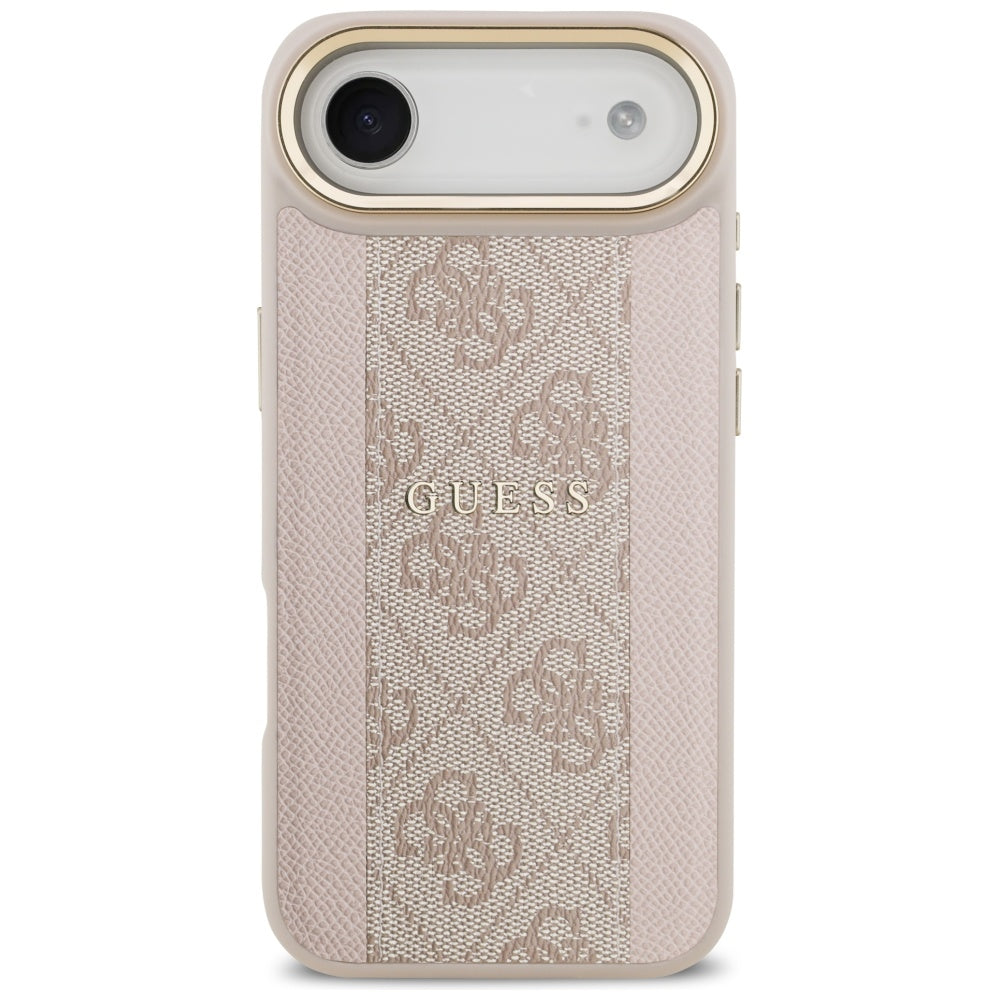 Husa pentru iPhone 17 Air - Guess Hardcase 4G Stripe MagSafe (GUHMP17MPG4SEMCP) - Pink