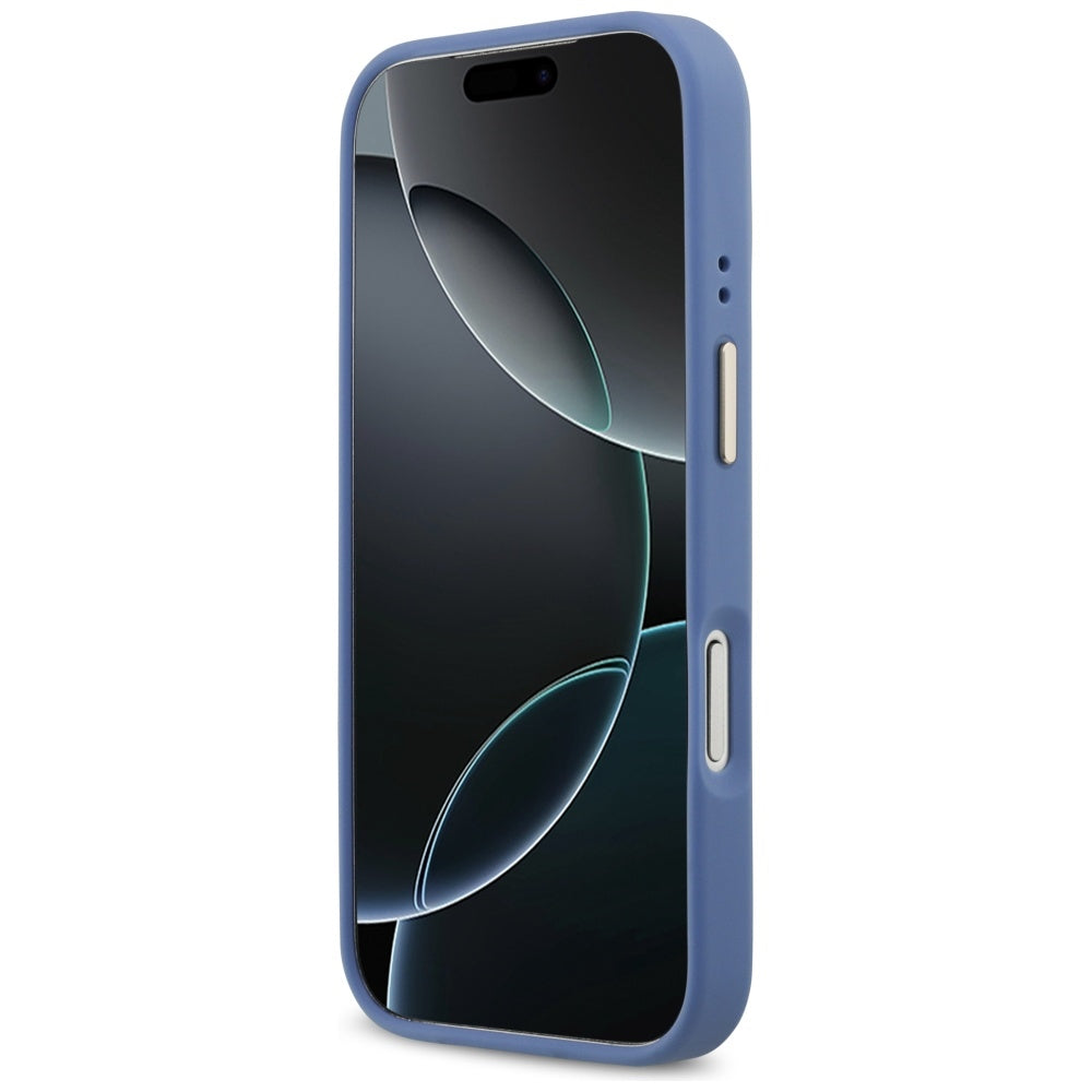 Husa pentru iPhone 17 Pro - Guess Hardcase 4G Stripe MagSafe (GUHMP17LPG4SEMCB) - Blue