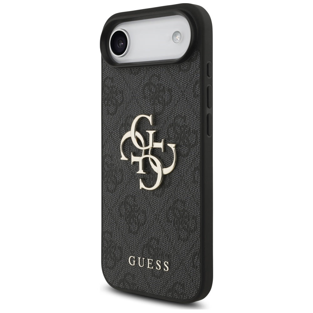 Husa pentru iPhone 17 Air - Guess Hardcase 4G Classic Logo with Strap (GUHCP17MP4GMGSK) - Black