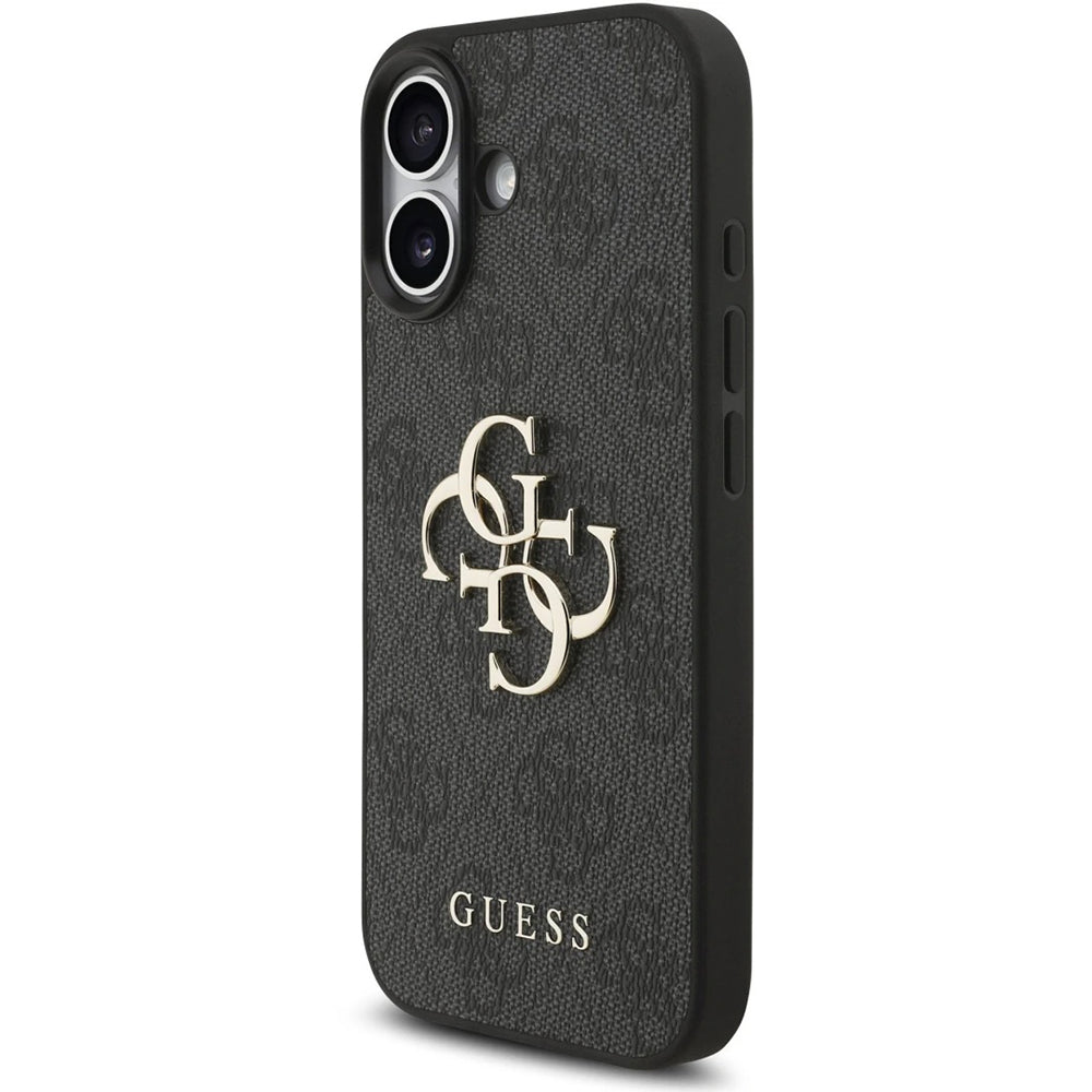 Husa pentru iPhone 17 - Guess Hardcase 4G Classic Logo with Strap (GUHCP17SP4GMGSK) - Black