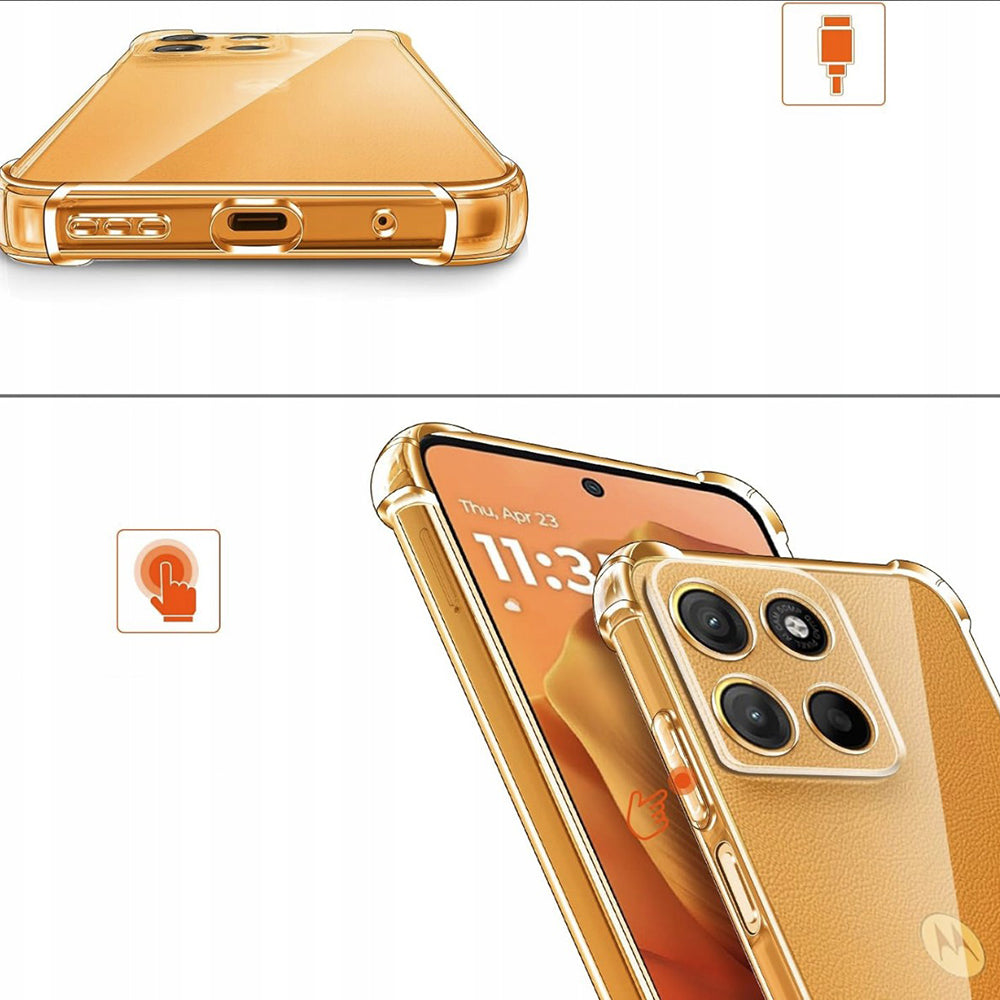 TechSuit Husa de protectie Techsuit Shockproof Clear Silicone MagSafe compatibil cu Motorola Moto G15 / G15 Power / G17 