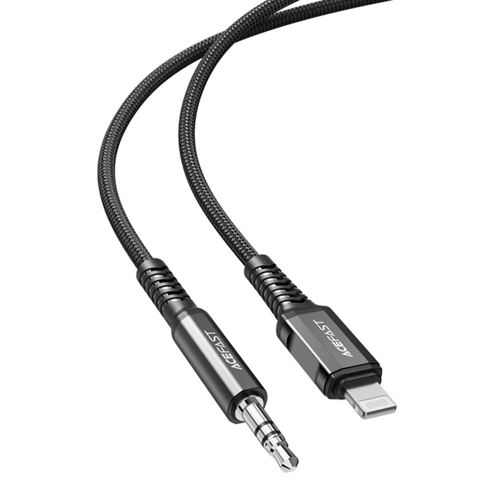 Acefast - Audio Cable Adapter (C1-06) - Lightning to Jack 3.5mm Male, Apple Hi-Fi, Plug & Play, MFi Certified, 1.2m - Bl