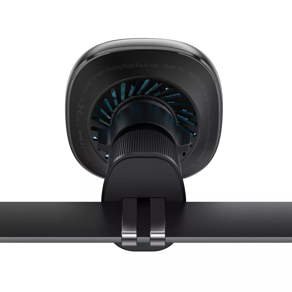 Acefast - Car Holder with Wireless Charging (D31) - for iPhone, MagSafe, 360° Adjustable, for Air Vent, 12V/2A, 15W - Bl