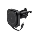 Acefast - Car Holder with Wireless Charging (D32) - for iPhone, MagSafe, Retractable Cable, for Air Vent, USB-C, 85cm - 