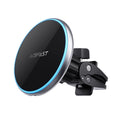 Acefast Suport Acefast with Wireless Charging (D3), for Air Vent, Magnetic Grip, Fast Charging, Adjustable, 15W, Arginti