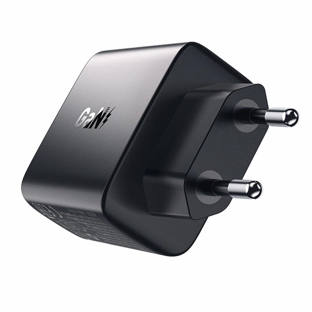 Acefast - Wall Charger (A57) - GaN, Fast Charging, 2x USB, Type-C, PD35W, Smart Chip - Black