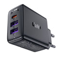 Acefast - Wall Charger (A57) - GaN, Fast Charging, 2x USB, Type-C, PD35W, Smart Chip - Black