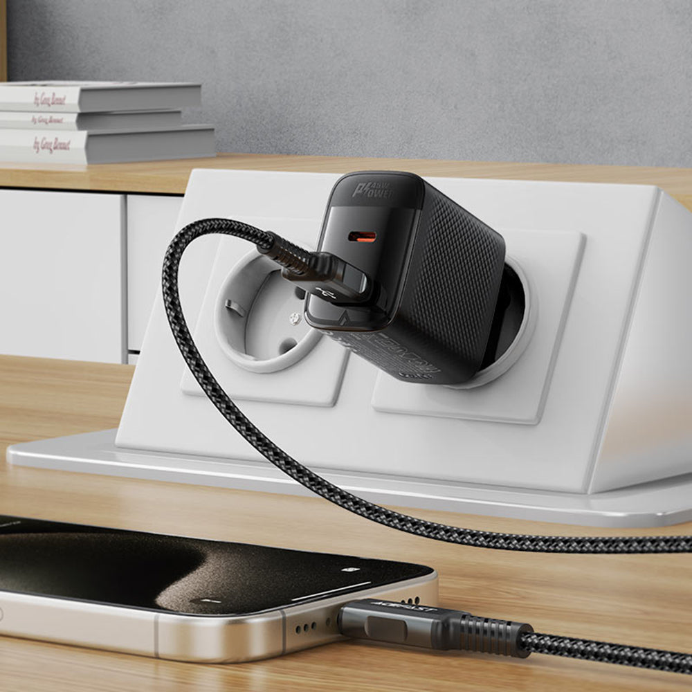 Acefast Incarcator Acefast (A106), GaN Technology, Fast Charging, Type-C, USB, 45W, 3A, Negru – imagine 5